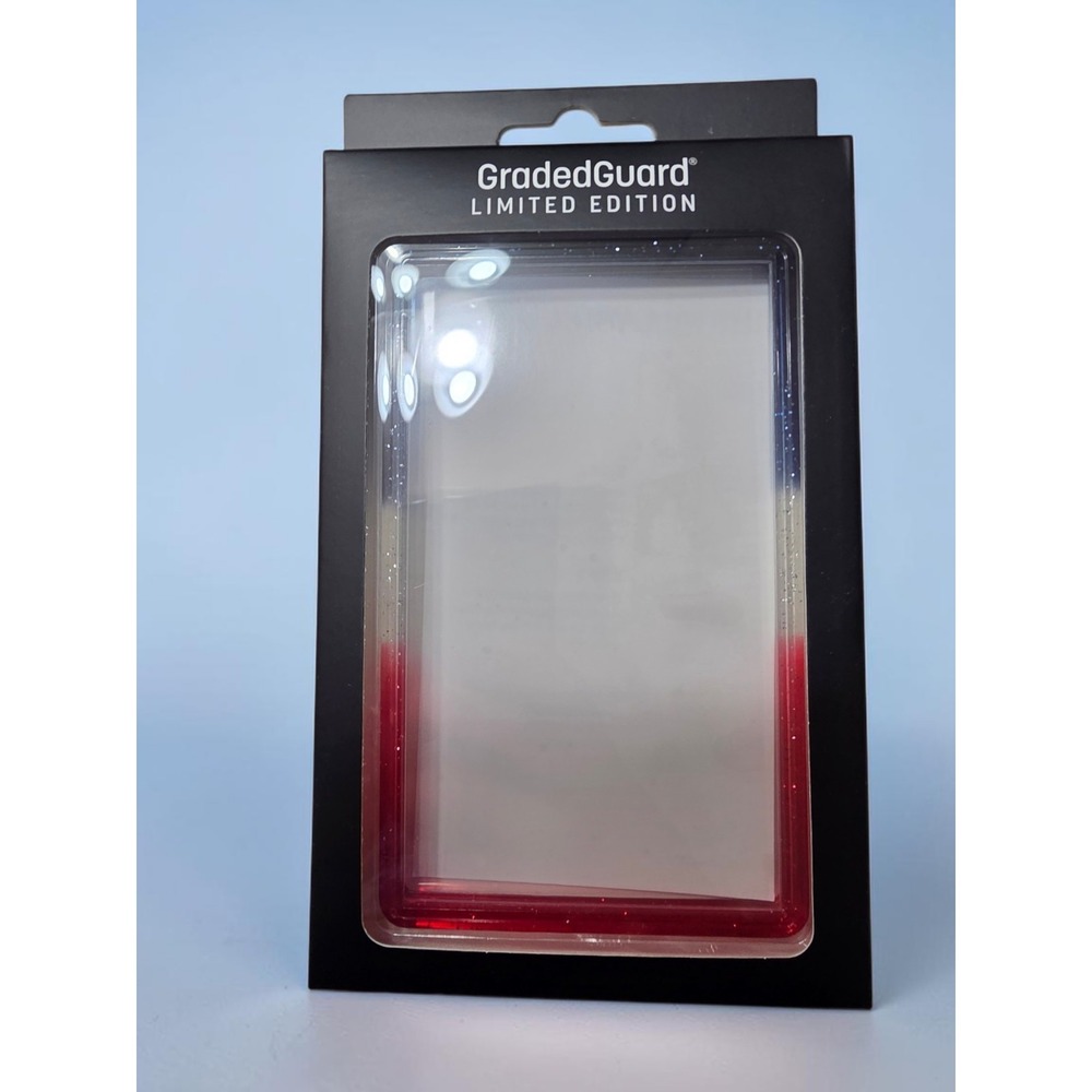GradedGuard Glory Limited Edition PSA‎ Card Case Bumper Red White Blue Glitter